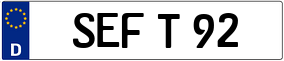 Trailer License Plate
